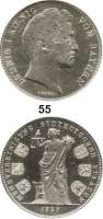 Deutsche Münzen und Medaillen,Bayern Ludwig I. 1825 - 1848 Geschichtsdoppeltaler 1837.  Münzvereinigung südteutscher Staaten.  Kahnt 102 d.  AKS 98.  Jg. 66.  Thun 75.  Dav. 581.  Mit Randschriftsvariante.  **  **.