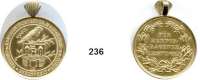 M E D A I L L E N,Städte Magdeburg Goldmedaille 1902.  (Lauer).  Verband der Kanarienzüchtervereine Magdeburgs u. d. Vorst.  Ehrenpreis für Hervorragende Leistungen.  Jahreszahl 1902 im Feld graviert.  Randpunze : 0.979.  31 mm.  16,11 g.  Mit aufgesetzter verzierter Öse.