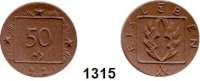 P O R Z E L L A N M Ü N Z E N,S T Ä D T E M Ü N Z E N Eisleben 50 Pfennig 1921 braun.  Gipsform.  Menzel 6324.2.