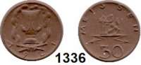 P O R Z E L L A N M Ü N Z E N,S T Ä D T E M Ü N Z E N Meissen 30 Pfennig 1921 braun.  Gipsform.  Menzel 16521.1.