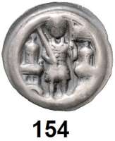 Deutsche Münzen und Medaillen,Brandenburg - Preußen Otto II. 1184 - 1205 Brakteat.  1,05 g.  Zwischen zwei Kuppelturmgebäuden der Markgraf mit Helm und Panzer, Schwert und Fahne.  Bahrfeldt 72.  Slg. Bonhoff 804.