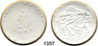 P O R Z E L L A N M Ü N Z E N,S T Ä D T E M Ü N Z E N Meissen 20 Mark 1921 weiß mit Goldrand.  Gipsform.  Menzel 16528.34.