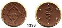 P O R Z E L L A N M Ü N Z E N,S T Ä D T E M Ü N Z E N Weixdorf-Lausa 1 Mark 1921 braun, Rand und die sechs fünfstrahligen Sterne gold.  Menzel 26467.11.