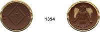 P O R Z E L L A N M Ü N Z E N,S T Ä D T E M Ü N Z E N Weixdorf-Lausa 2 Mark 1921 braun, Rand und die beiden Strahlenbündel gold.  Menzel 26467.20.