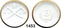 P O R Z E L L A N M Ü N Z E N,SPENDENMÜNZEN VON VERBÄNDEN UND VEREINEN Ostsachsen 5 Ohne Markbezeichnung 1921 weiß, Rand gold.  Reichsheimstättenbund.