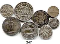 Deutsche Münzen und Medaillen,Braunschweig L O T S     L O T S     L O T S -Calenberg-Hannover, 1/6 Taler 1791 C; 4 Mariengroschen 1681 HB, 1707 HB; 2 Mariengroschen 1692 HB; Hannover, 1/2 Groschen 1863;  -Wolfenbüttel, 1 Mariengroschen 1625; 2 Mariengroschen 1666; 6 Mariengroschen 1689.  LOT. 8 Stück.