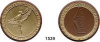 MEDAILLEN AUS PORZELLAN,Staatliche Porzellan-Manufaktur MEISSEN München 1937 braun, Spiegel und Schriftband der Vs. und Schriftband der Rs. gold.  Hauptversammlung der Lilienthal-Gesellschaft.