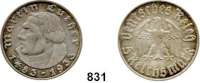 R E I C H S M Ü N Z E N,Drittes Reich  5 Reichsmark 1933 A.  Jaeger 353.  Luther.