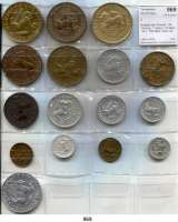 Notmünzen; Marken und Zeichen,0 Westfalen Notgeld der Provinz.  50 Pfennig; 1, 5(Alu), 10 Mark 1921; 100 Mark 1922; 50, 100(2), 500 Mark 1923 (Hülshoff);  10.000 Mark(2); 5; 50(4) Millionen Mark 1923.  LOT. 16 Stück.