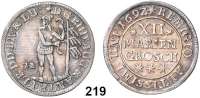 Deutsche Münzen und Medaillen,Braunschweig - Wolfenbüttel Rudolf August und Anton Ulrich 1685 - 1704 12 Mariengroschen 1692, Zellerfeld.  6,48 g.  Welter 2086.