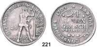 Deutsche Münzen und Medaillen,Braunschweig - Wolfenbüttel Rudolf August und Anton Ulrich 1685 - 1704 24 Mariengroschen 1704, Zellerfeld.  12,82 g.  Welter 2079.  Schön 15.