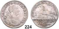 Deutsche Münzen und Medaillen,Braunschweig - Wolfenbüttel Karl I. 1735 - 1780 1/3 Taler 1765 IDB, Braunschweig.  6,89 g.  Welter 2740.  Schön 316.