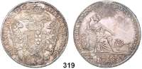 Deutsche Münzen und Medaillen,Nürnberg, Stadt Franz I. 1745 - 1765 Konventionstaler 1761 SF (Oexlein).  27,98 g.  Kellner 339(279).  Dav. 2487.