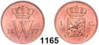 AUSLÄNDISCHE MÜNZEN,Niederlande Wilhelm III. 1849 - 1890 1 Cent 1877.  Kahnt 49.  KM 100.