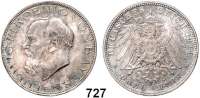 R E I C H S M Ü N Z E N,Bayern, Königreich Ludwig III. 1913 - 1918 3 Mark 1914.  Jaeger 52.