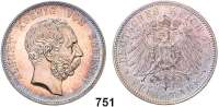 R E I C H S M Ü N Z E N,Sachsen, Königreich Albert 1873 - 1902 5 Mark 1901.  Jaeger 125.