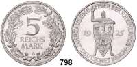 R E I C H S M Ü N Z E N,Weimarer Republik  5 Reichsmark 1925 A.  Jaeger 322.  Rheinlande.