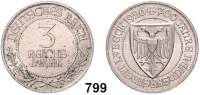 R E I C H S M Ü N Z E N,Weimarer Republik  3 Reichsmark 1926 A.  Jaeger 323.  Lübeck.