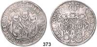 Deutsche Münzen und Medaillen,Sachsen Christian II., Johann Georg und August 1591 - 1601 Taler 1594 HB, Dresden.  28,88 g.  Keilitz/Kahnt 186.  Dav. 9820.