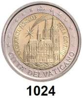 AUSLÄNDISCHE MÜNZEN,E U R O  -  P R Ä G U N G E N Vatikan 2 Euro 2005.  XX. Weltjugendtag.  Schön 373.  KM 374.
