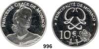 AUSLÄNDISCHE MÜNZEN,E U R O  -  P R Ä G U N G E N Monaco 10 Euro 2019.  90. Geburtstag Fürstin Gracia Patricia 