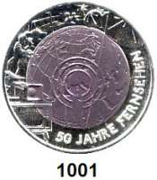 AUSLÄNDISCHE MÜNZEN,E U R O  -  P R Ä G U N G E N Österreich 25 Euro 2005 (Bi-Metall Silber/Niob).  50 Jahre Fernsehen.  Schön 316.  KM 3119.  Im Originaletui mit Zertifikat.