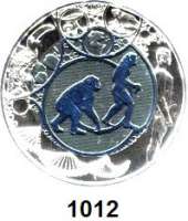 AUSLÄNDISCHE MÜNZEN,E U R O  -  P R Ä G U N G E N Österreich 25 Euro 2014 (Bi-Metall Silber/Niob).  Evolution.  Im Originaletui mit Zertifikat.