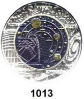 AUSLÄNDISCHE MÜNZEN,E U R O  -  P R Ä G U N G E N Österreich 25 Euro 2015 (Bi-Metall Silber/Niob).  Kosmologie.  Im Originaletui mit Zertifikat.