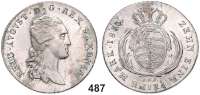 Deutsche Münzen und Medaillen,Sachsen Friedrich August I. (1763) 1806 - 1827 Konventionstaler 1813 IGS.  Kahnt 417.  AKS 12.  Jg. 22.  Thun 293.  Dav. 854.