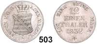 Deutsche Münzen und Medaillen,Sachsen Anton 1827 - 1836 1/12 Taler 1832 S.  AKS 76.  Jg. 56.