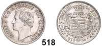 Deutsche Münzen und Medaillen,Sachsen Johann 1854 - 1873 1/6 Taler 1856 F.  AKS 141.  Jg. 100.