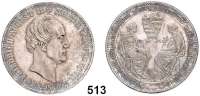 Deutsche Münzen und Medaillen,Sachsen Friedrich August II. 1836 - 1854 Sterbetaler 1854 F.  Kahnt 452.  AKS 117.  Jg. 94.  Thun 329.  Dav. 881.