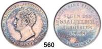 Deutsche Münzen und Medaillen,Sachsen - Meiningen Bernhard II. Erich Freund 1803 - 1866 1/2 Ausbeutekonventionstaler 1829.  Segen des Saalfelder Bergbaues.   Kahnt 504.  AKS 185.  Jg. 419.