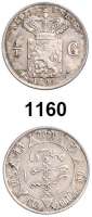 AUSLÄNDISCHE MÜNZEN,Niederländisch Indien  1/4 Gulden 1891.  Kahnt 31.  KM 305.2.
