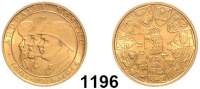AUSLÄNDISCHE MÜNZEN,Rumänien Mihai I. (1927-1930) 1940 - 1947 20 Lei-Goldmedaille 1944  (5,8g fein).  Rumänische Könige.  Schön A 80.  KM M 6.  Fb. 21.  GOLD.
