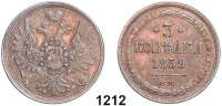 AUSLÄNDISCHE MÜNZEN,Russland Alexander II. 1855 - 1881 3 Kopeken 1859 EM.  Bitkin 321.  Kahnt 86.  Craig 151.1.