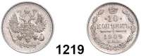 AUSLÄNDISCHE MÜNZEN,Russland Nikolaus II. 1894 - 1917 10 Kopeken 1909.  Bitkin 161.  Schön 8.  Y 20a.2.