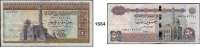 P A P I E R G E L D,AUSLÄNDISCHES  PAPIERGELD Ägypten 98 Scheine (27 verschiedene).  In einem Album.  Von 1 Pfund 1967-78 bis 10 Piaster o.D.(2006).  Aus Pick 44 c/191.