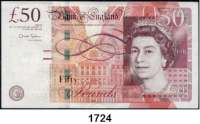 P A P I E R G E L D,AUSLÄNDISCHES  PAPIERGELD Großbritannien 50 Pfund o.D.(2011).  Pick 393 a.