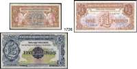 P A P I E R G E L D,AUSLÄNDISCHES  PAPIERGELD Großbritannien British Armed Forces.  1. Serie :  6 Pence o.D.(1946);  2. Serie :  1 Schilling(2), 1 und 5 Pfund o.D.(1948);  3. Serie :  1 Pfund o.D.(1956);  4. Serie :  1 Pfund o.D.(3);  6. Serie :  5(11), 10(10) und 50(5) New Pence o.D.(1972).  Pick M 10 a, M 18 a(2), M 22 a, M 23, M 29, M 36 a(3), M 47(11), M 48(10), M 49(5).  LOT. 35 Scheine.