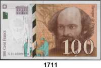 P A P I E R G E L D,AUSLÄNDISCHES  PAPIERGELD Frankreich 100 Francs 1997.  Pick 158 a.  LOT. 2 Scheine.
