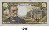 P A P I E R G E L D,AUSLÄNDISCHES  PAPIERGELD Frankreich 5 Francs 1.8.1968.  Pick 146 b.  LOT. 2 Scheine.