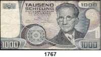 P A P I E R G E L D,AUSLÄNDISCHES  PAPIERGELD Österreich 1000 Schilling 3.1.1983. Serie C.  Pick 152 a.