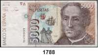 P A P I E R G E L D,AUSLÄNDISCHES  PAPIERGELD Spanien 5000 Pesetas 12.10.1992(1996).  Pick 165.