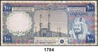 P A P I E R G E L D,AUSLÄNDISCHES  PAPIERGELD Saudi-Arabien 100 Riyals L.AH1379(1976).  Pick 20.