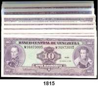 P A P I E R G E L D,AUSLÄNDISCHES PAPIERGELD Venezuela 10 Bolivares 8.12.1992. Pick 61 c. LOT. 96 Scheine.