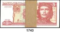 P A P I E R G E L D,AUSLÄNDISCHES  PAPIERGELD Kuba 3 Pesos 2004.  