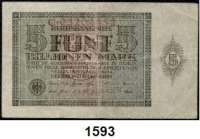 P A P I E R G E L D,Weimarer Republik  5 Billionen Mark 15.3.1924.  KN C 03204452.  Ros. DEU-172.