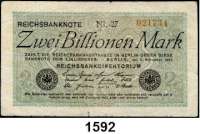 P A P I E R G E L D,Weimarer Republik  2 Billionen Mark 5.11.1923.  NL-27.  Ros. DEU-163 e.