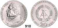 Deutsche Demokratische Republik,  20 Mark 1967    Wilhelm von Humboldt.    Rand:  20 MARK   20 MARK   20 MARK